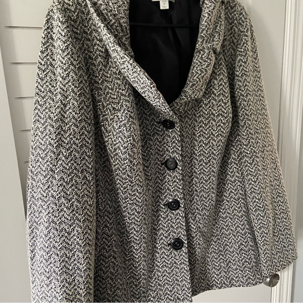 DressBarn Woven Chevron Business Button Suit Jacket Size 20 - Picture 2 of 7
